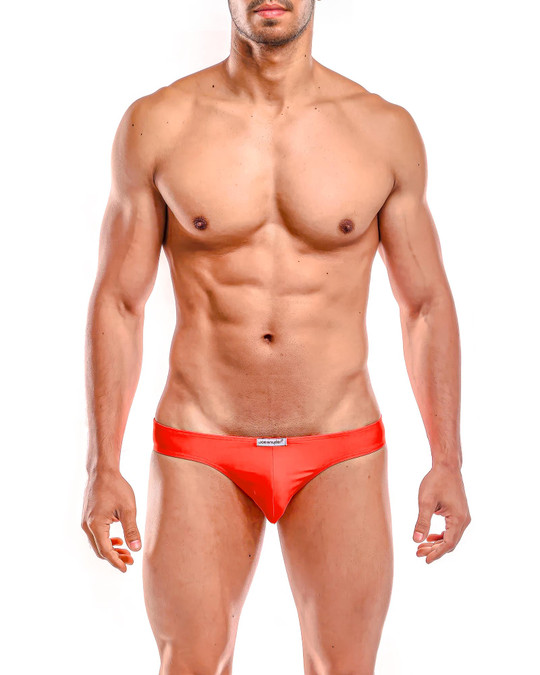 Joe Snyder Bikini Brief | Poly Watermelon JS01 | Front View | Mens Briefs | Topdrawers Underwear for Men