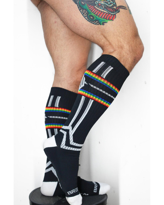 Breedwell Pure Pride Socks 2506-SOCKS | Side View | Mens Long Socks | Topdrawers Apparel for Men
