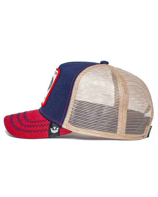 Goorin Bros. The Cock Trucker | Navy 101-0378 | Side View | Mens Caps | Topdrawers Apparel for Men