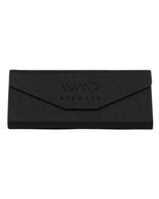 WMP Eyewear Magnetic Foldable Case CASE01-BLK | Front View | Mens Sunglasses | Topdrawers Apparel for Men