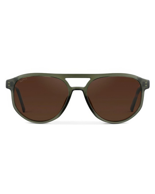 WMP Eyewear Hudson Tortoise Sage Brown 1093-GRNBRW | Front View | Mens Sunglasses | Topdrawers Apparel for Men