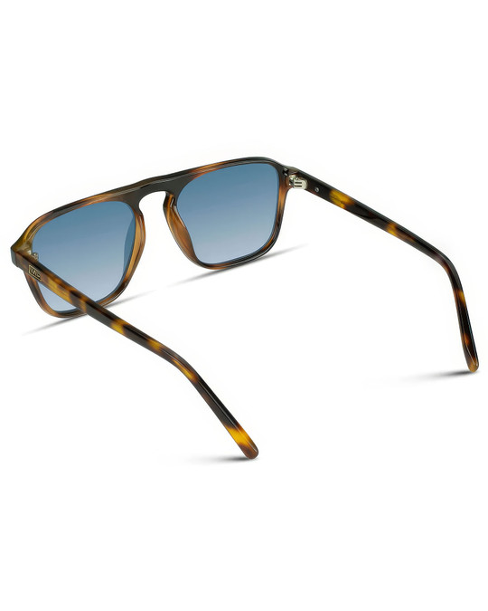 WMP Eyewear Emerson Whiskey Brown Blue Gradient AVI005-WHBLU | Rear View | Mens Sunglasses | Topdrawers Apparel for Men