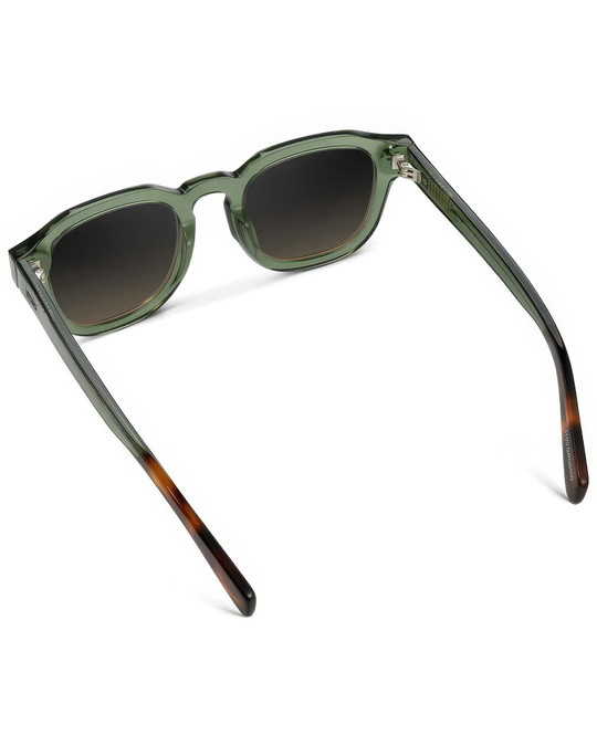 WMP Eyewear Nelson Crystal Agave Green Grey Brown Gradient 1103-GRNBRW | Rear View | Mens Sunglasses | Topdrawers Apparel for Men