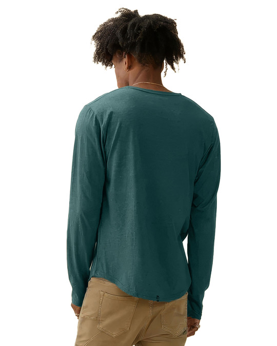 Kuwalla Tee Long Sleeve Eazy E Tee Sea Moss KUL-0325-LCT1012B | Rear View | Mens Long Sleeve T-Shirts | Topdrawers Clothing for Men