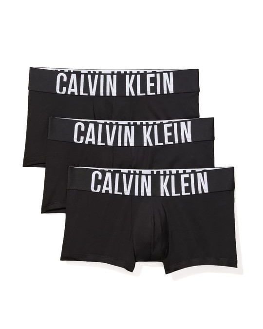Calvin Klein 3-Pack Intense Power Microfibre Low Rise Trunk Black NB3611G-UB1 | Item View | Mens Boxer Briefs | Topdrawers Underwear for Men