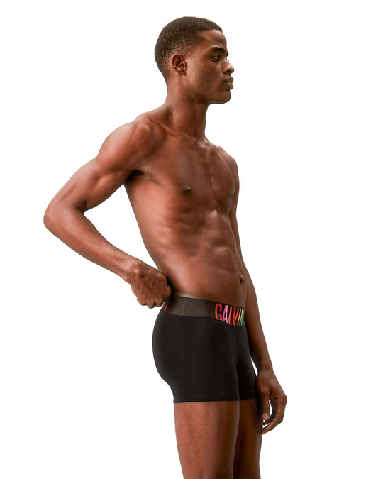 Calvin Klein Intense Power Microfibre Low Rise Trunk Black NB3944G-UB1 | Side View | Mens Boxer Briefs | Topdrawers Underwear for Men