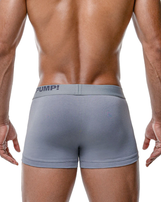 PUMP! Gray Classic Boxer 11116 | Rear View | Mens Boxer Briefs | Topdrawers Underwear for Men