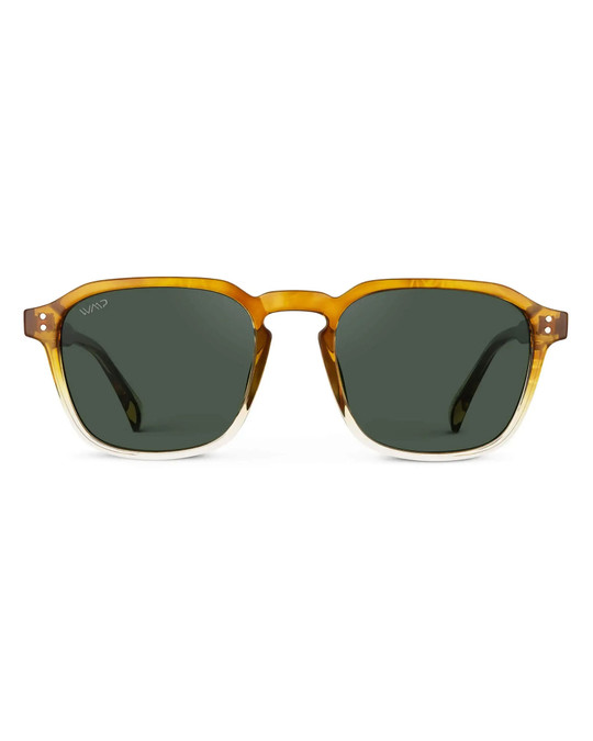 WMP Eyewear Francis Sunset Tortoise   Smoke Green 1073-ORGG15 | Front View | Mens Eyewear | Topdrawers Apparel for Men