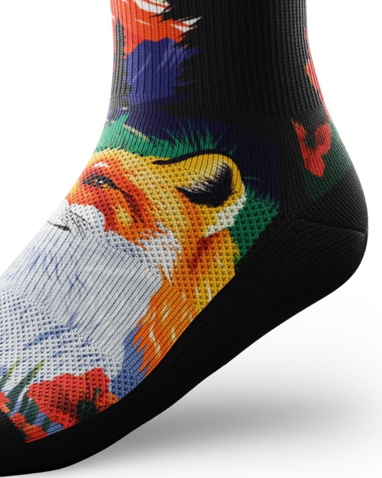 Outway Spirit Fox Crew 27218 | Side View | Mens Crew Socks | Topdrawers Apparel for Men