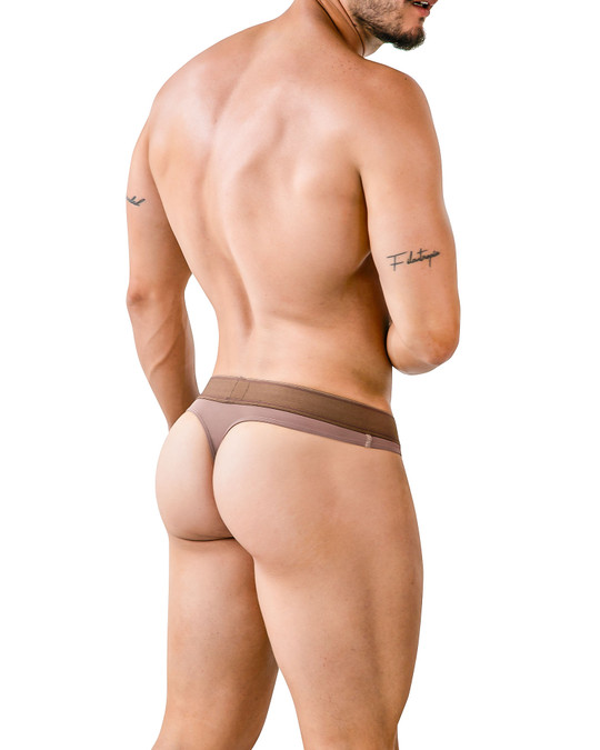 Clever Raw Thong | Brown 2008-15 | Rear View | Mens Thongs | Topdrawers Underwear for Men