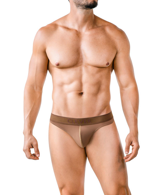 Clever Raw Thong | Brown 2008-15 | Front View | Mens Thongs | Topdrawers Underwear for Men