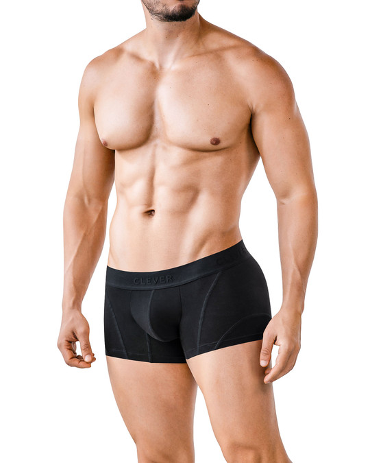 Clever Instinto Trunk | Black 2011-11 | Side View | Mens Boxer Briefs | Topdrawers Underwear for Men