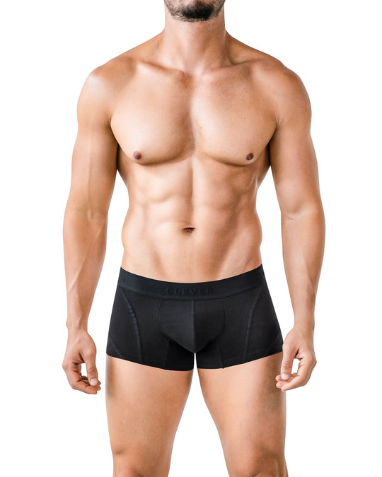Clever Instinto Trunk | Black 2011-11 | Front View | Mens Boxer Briefs | Topdrawers Underwear for Men