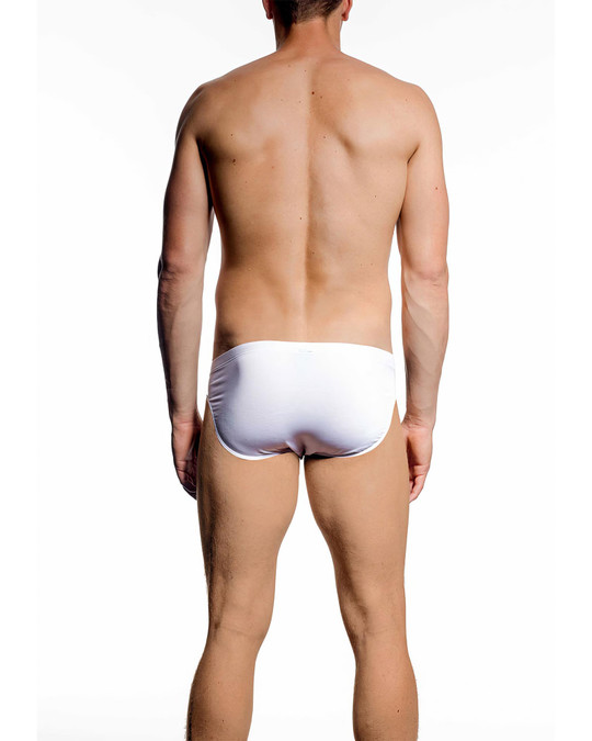 JM SKINZ Low Rise Bikini White 88192 | Rear View | Mens Briefs | Topdrawers Underwear for Men