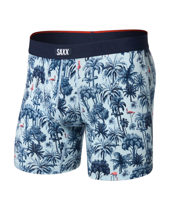 Saxx Vibe Xtra Boxer Brief Palm Mix Atmosphere SXVX24F | Front View | Mens Boxer Briefs | Topdrawers Underwear for Men