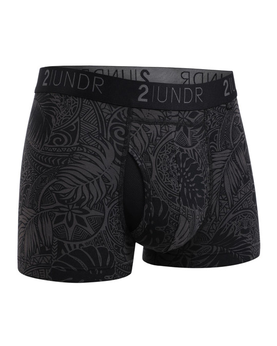 2UNDR Swing Shift Trunk | Coastal Black 2U01TR | Front View | Mens Boxer Briefs | Topdrawers Underwear for Men