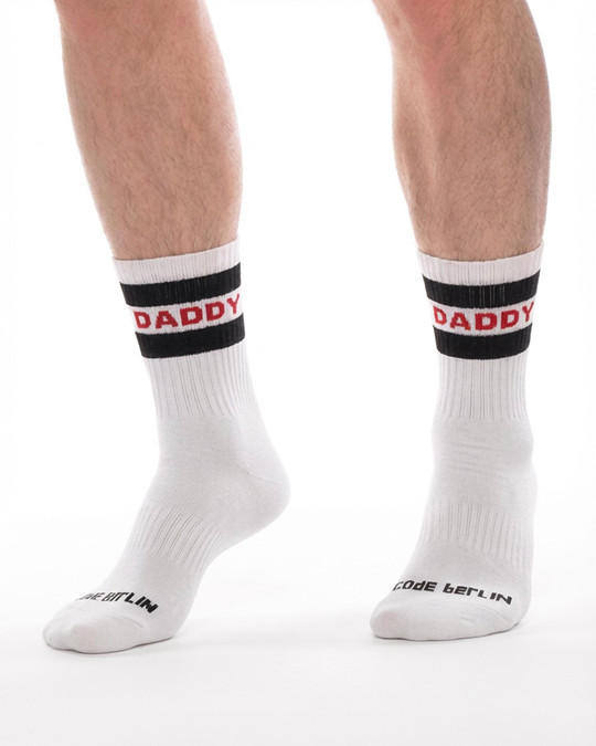 Barcode Berlin Fetish Half Socks Daddy 91601 | Front View | Mens Crew Socks | Topdrawers Apparel for Men