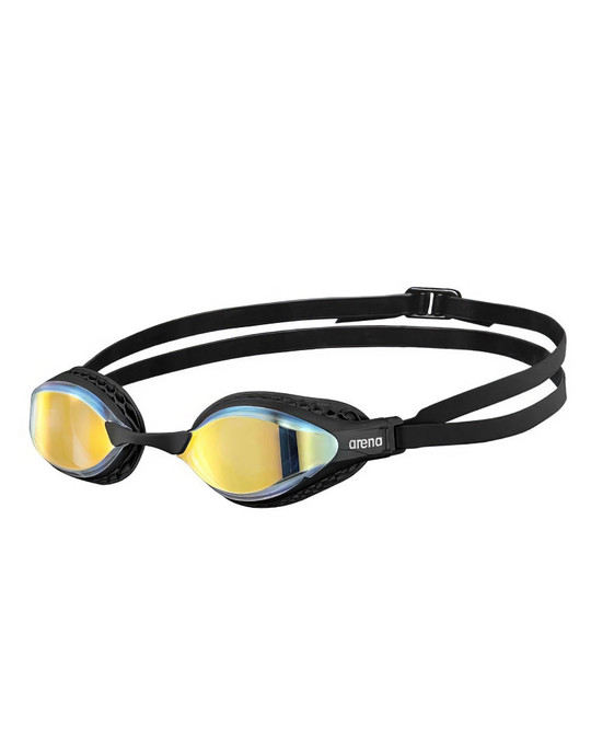 Arena Air-Speed Mirror Swim Goggles Yellow Copper Black 003151 | Side View | Mens Accessories | Topdrawers Apparel for Men