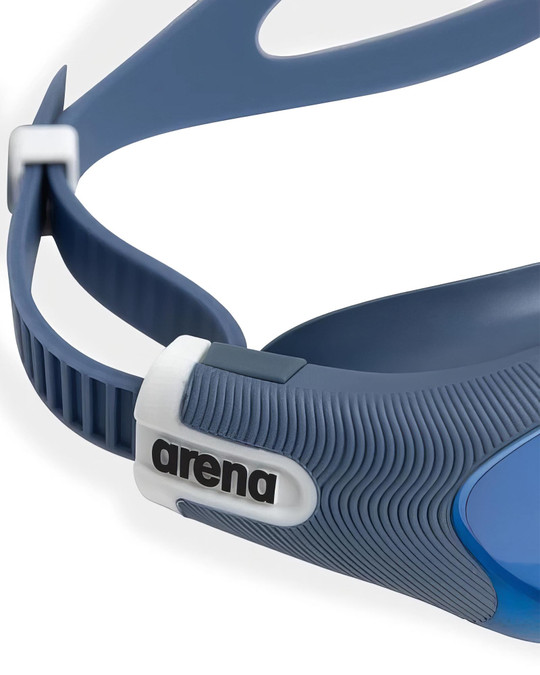 Arena The One Plus Mirror Swim Goggles Blue Mirror Grey Blue 008541 | Side View | Mens Accessories | Topdrawers Apparel for Men