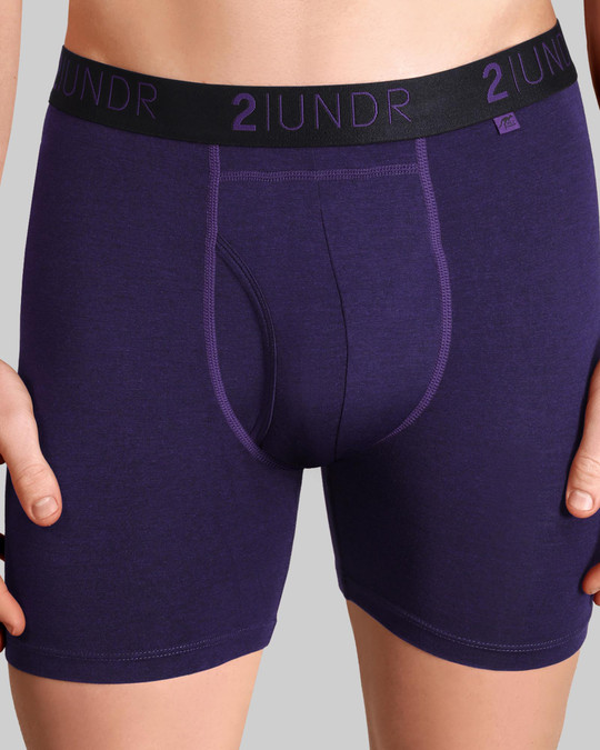 2UNDR Swing Shift Boxer Brief Amethyst 2U26BB | Front View | Mens Boxer Briefs | Topdrawers Underwear for Men