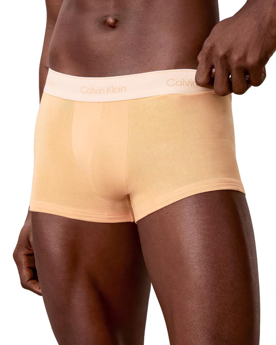 Calvin Klein 5-Pack Icon Cotton Stretch Low Rise Trunk Pride NB4550-4WI | Front View | Mens Boxer Briefs | Topdrawers Underwear for Men