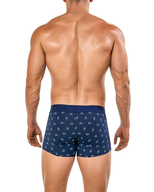 Clever Ares Trunk Dark Blue 26024 | Rear View | Mens Boxer Briefs | Topdrawers Underwear for Men