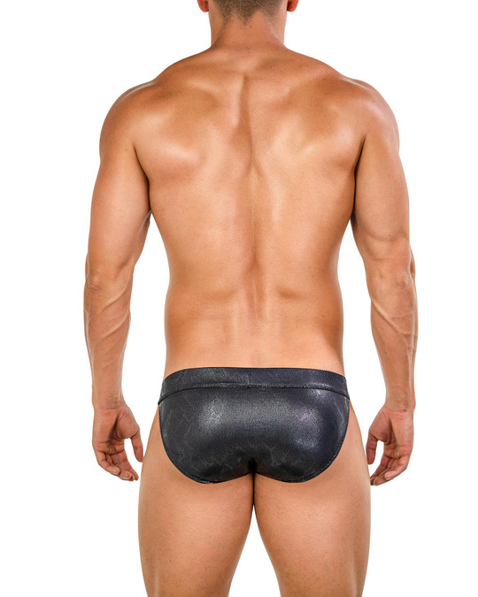 Clever Atlas Brief Black 26045 | Rear View | Mens Briefs | Topdrawers Underwear for Men