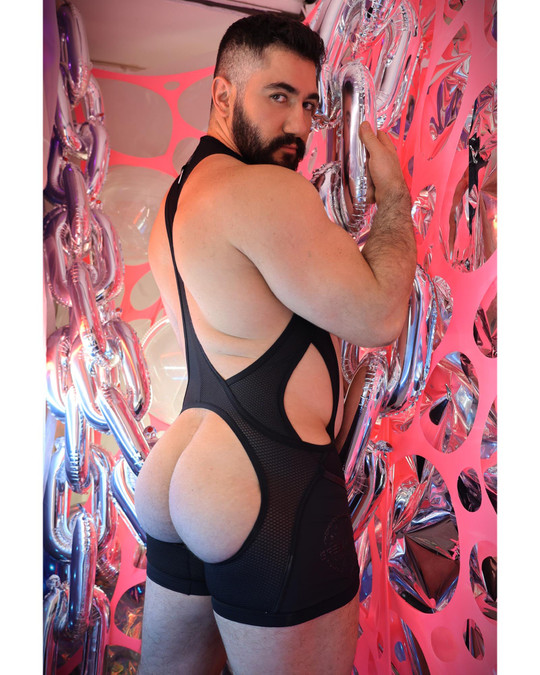 Breedwell After Dark Singlet Black 2601-SINGLET | Rear View | Mens Wrestling Singlets | Topdrawers Underwear for Men