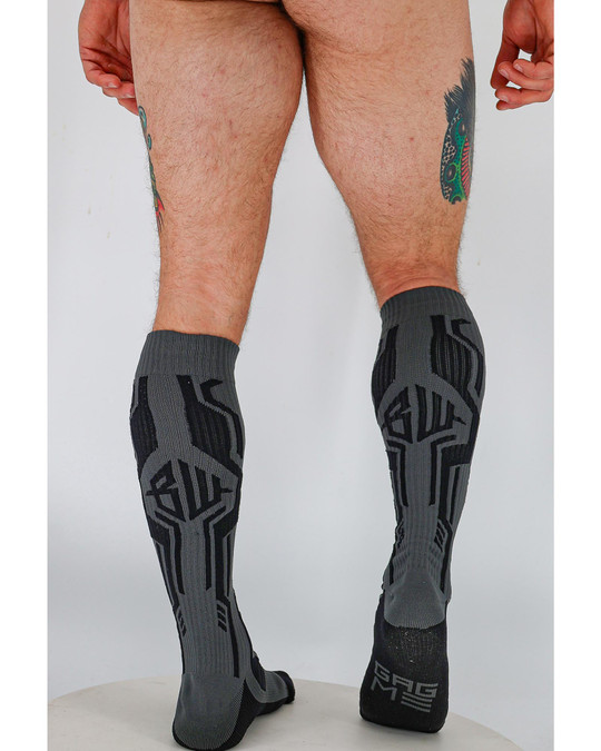 Breedwell Cyber Socks Black 2604-SOCK | Rear View | Mens Long Socks | Topdrawers Apparel for Men