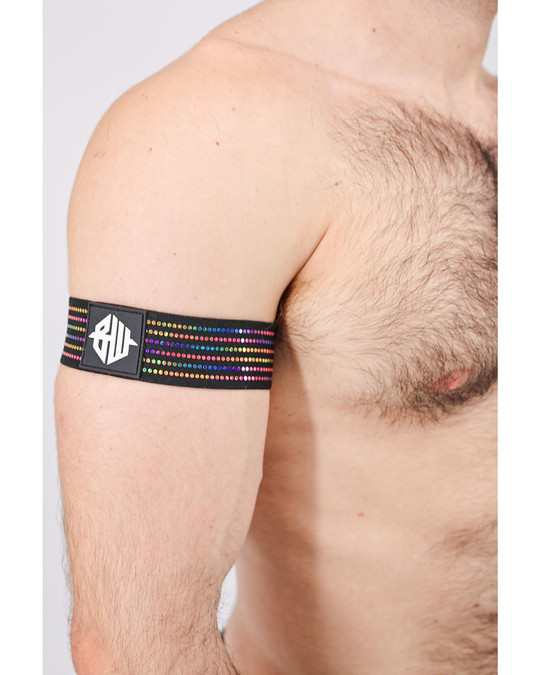 Breedwell Icon Pride Armbands 2605-ARM | Rear View | Mens Fetish Harnesses | Topdrawers Underwear for Men