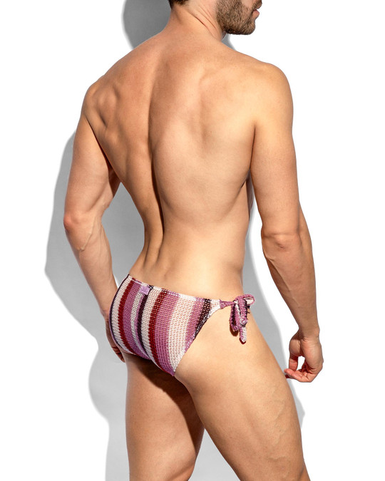 ES Collection Topkapi Bikini Swim Brief Violet 2614 | Rear View | Mens Swim Briefs | Topdrawers Swimwear for Men