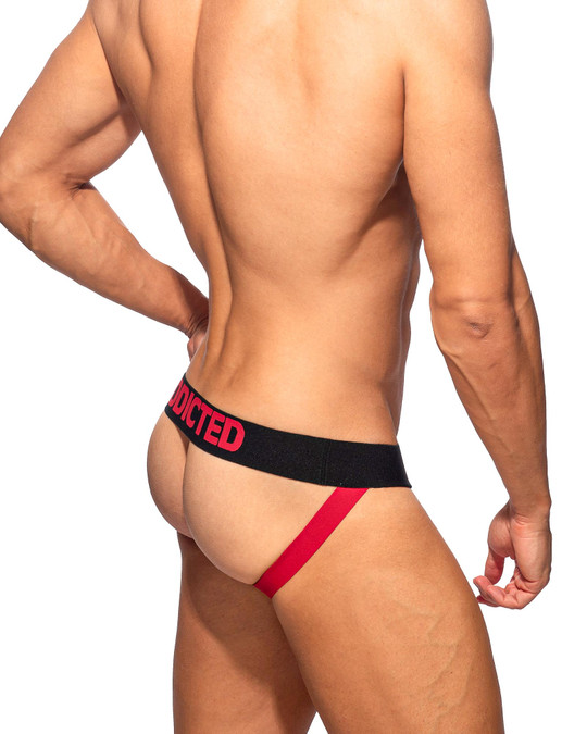 Addicted Cotton Fetish Jockstrap Red AD2329 | Rear View | Mens Jockstraps | Topdrawers Underwear for Men