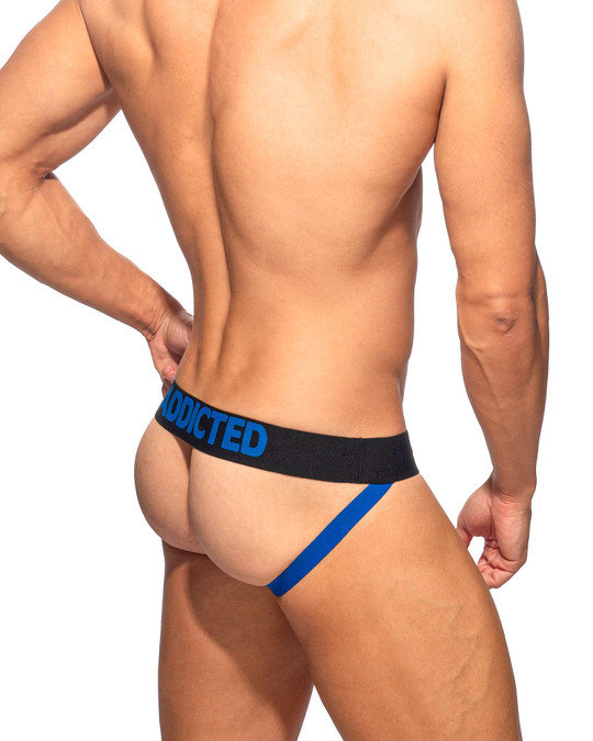Addicted Cotton Fetish Jockstrap Royal AD2329 | Rear View | Mens Jockstraps | Topdrawers Underwear for Men