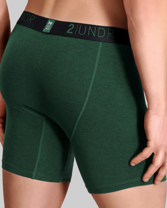 2UNDR Swing Shift Boxer Brief Jade 2U01BB-480 | Rear View | Mens Boxer Briefs | Topdrawers Underwear for Men