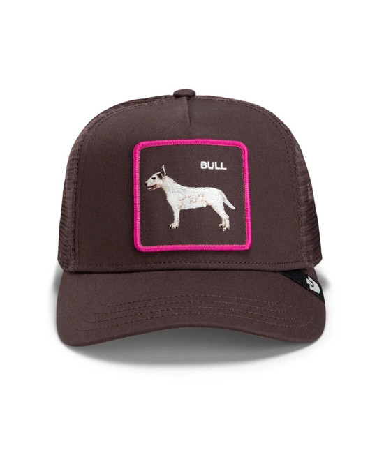 Goorin Bros. Shadow Bull Terrier Trucker Cocoa 101-3412-COC01 | Front View | Mens Caps | Topdrawers Apparel for Men