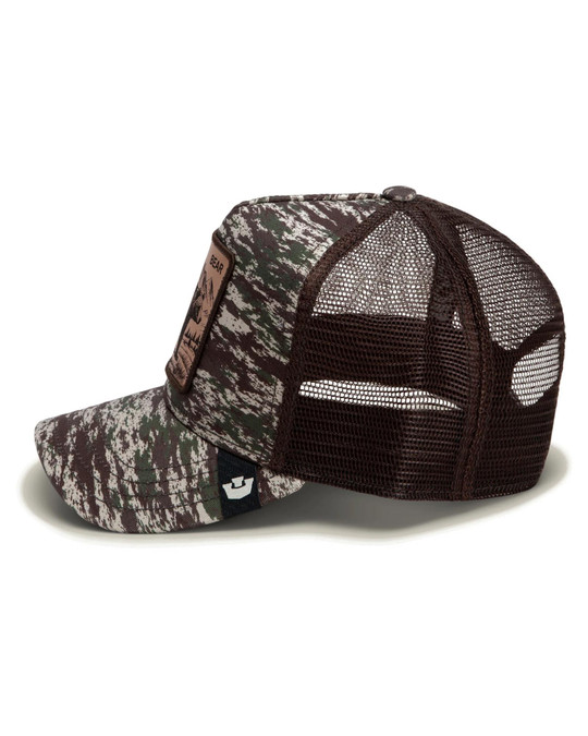 Goorin Bros. Camo Engraved Bear Trucker Camouflage 101-3198-CAM01 | Side View | Mens Caps | Topdrawers Apparel for Men