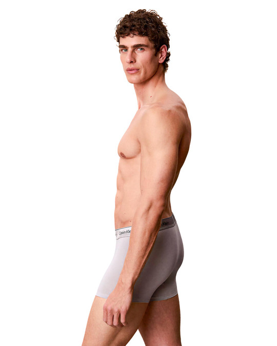 Calvin Klein Icon Cotton Stretch Trunk Limited Edition Harbor Mist NB4461G-PCU | Side View | Mens Boxer Briefs | Topdrawers Underwear for Men