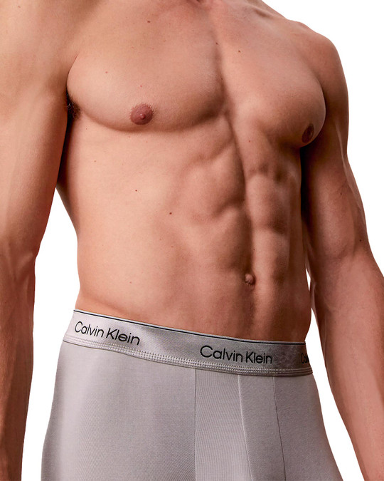 Calvin Klein Icon Cotton Stretch Trunk Limited Edition Harbor Mist NB4461G-PCU | Front View | Mens Boxer Briefs | Topdrawers Underwear for Men