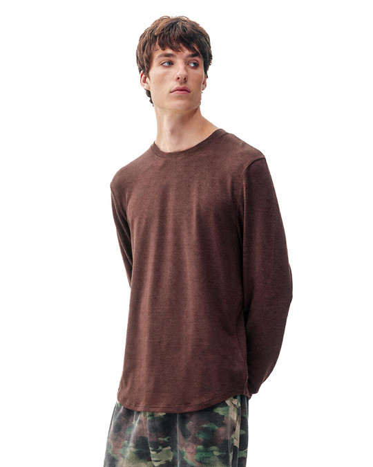 Kuwalla Tee Uppercut Sweater Brown KUL-LS111-0326 | Side View | Mens Casual Tops | Topdrawers Clothing for Men