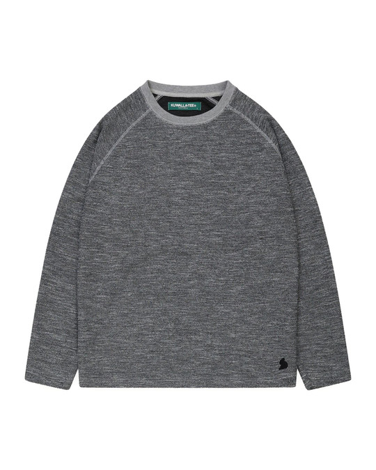 Kuwalla Tee Marled Thermal Marled Grey KUL-MRTH3012B-0326 | Front View | Mens Casual Tops | Topdrawers Clothing for Men