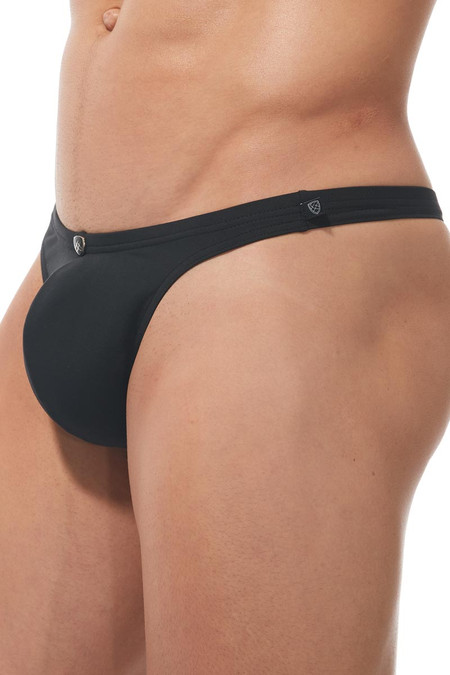 Gregg Homme Caliente Swim Thong 170625 - Black - Mens Swim Thongs - Side View - Topdrawers Swimwear for Men Gregg Homme Caliente Swim Thong 170625 - Black - Mens Swim Thongs - Side View - Topdrawers Swimwear for Men
