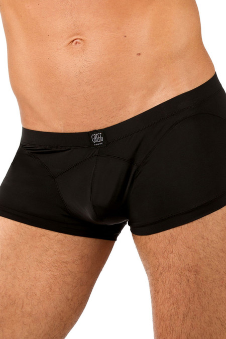 Gregg Homme Wonder Boxer Brief 96105-BL - Black - Mens Boxer Briefs - Side View - Topdrawers Underwear for Men