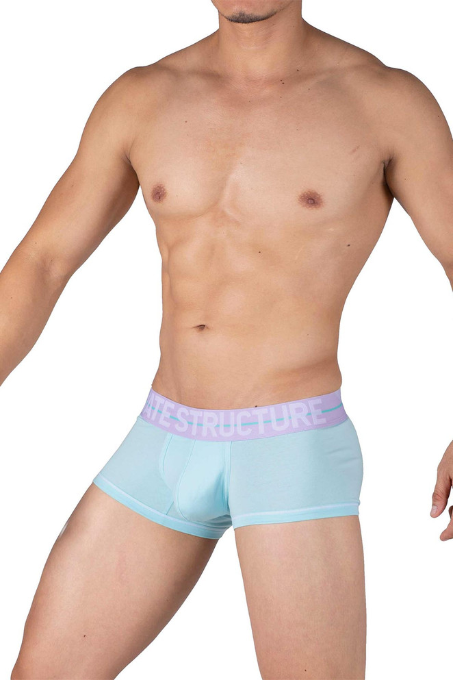 Private Structure MO-Lite Trunk | Jade Green | MOUX4103-JDGN  - Mens Boxer Briefs - Side View - Topdrawers Underwear for Men

