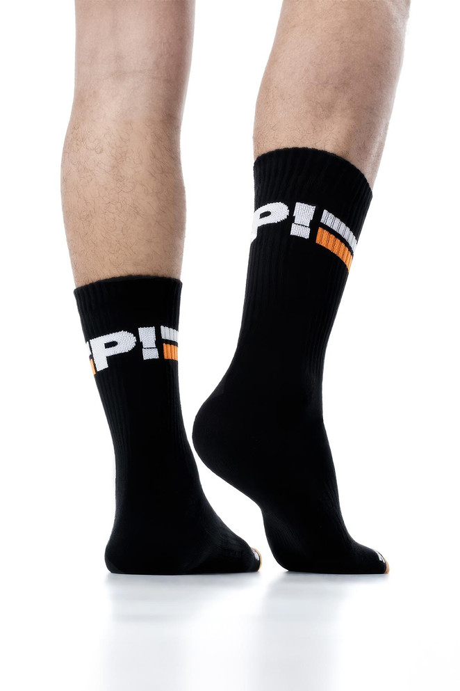 PUMP! Nightlight Crew Socks 41017 | Rear View | Mens Crew Socks | Topdrawers Apparel for Men