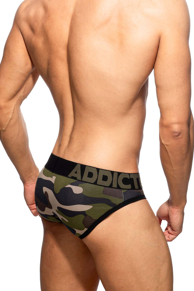 Addicted Seamless Camo Brief | Camouflage AD1300 | Rear View | Mens Briefs | Topdrawers Underwear for Men