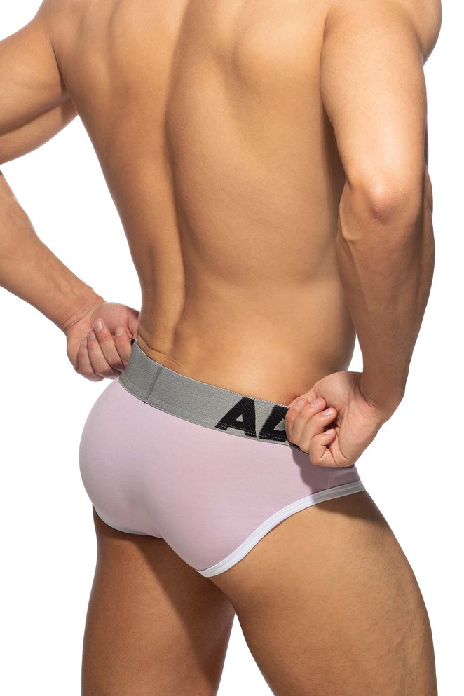 Addicted Seamless Brief | Pink AD1271P1 | Rear View | Mens Briefs | Topdrawers Underwear for Men