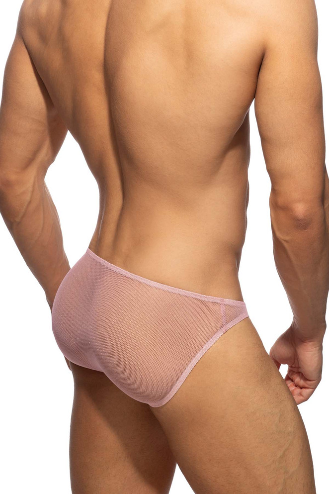 Addicted Charm Bikini Brief | Baby Pink AD1293 | Rear View | Mens Briefs | Topdrawers Underwear for Men