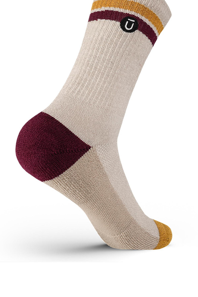 Outway Everyday Merino Crew Sock | Sand 19556 | Front View | Mens Crew Socks | Topdrawers Apparel for Men