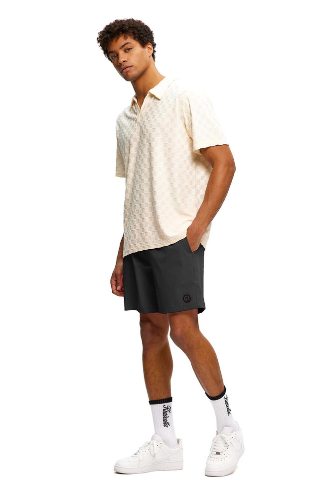Kuwalla Tee 2 1 Swim Trunk | Black KUL-SWIM05 | Front View | Mens Swim Shorts | Topdrawers Swimwear for Men