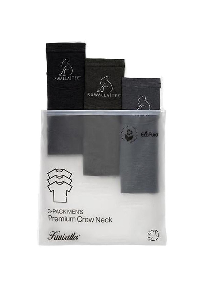 Kuwalla Tee 3-Pack Crew Neck Tee | Camo KUL-CC016 | Front View | Mens T-Shirts | Topdrawers Clothing for Men
